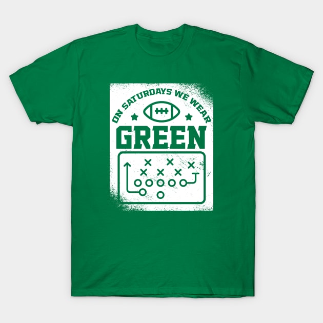 On Saturdays We Wear Green // Vintage School Spirit // Go Green T-Shirt by SLAG_Creative